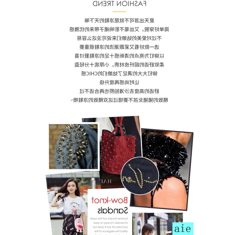 Giày Sandal Đính Đinh Tán Thời Trang Mùa Hè Phong Cách Mới Năm 2021 Cho Nữ