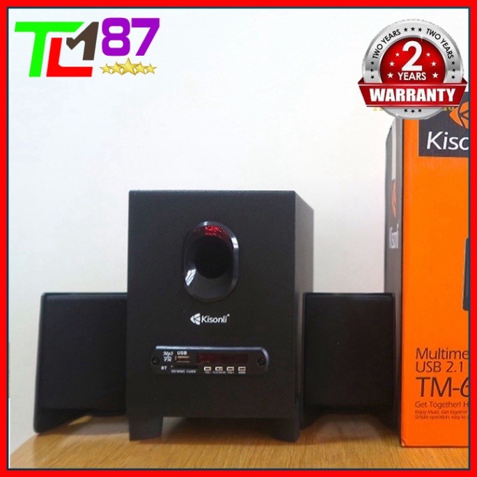 Loa Máy Vi Tính PC Laptop Chính Hãng Bluetooth Để Bàn Cao Cấp 2.1 KISONLI TM-6000U - Loa Nghe Nhạc Mini Có Dây