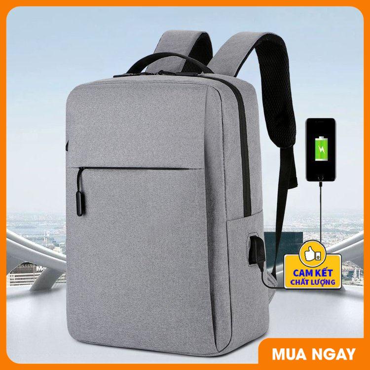 Balo laptop 14 inch cho nam,nữ đẹp và chống sốc dùng đi làm,đi học và đi du lịch kèm dây USB ST0031