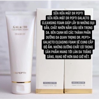 Sữa Rửa Mặt Dr.Pepti+ Dưỡng Trắng Da 110ml