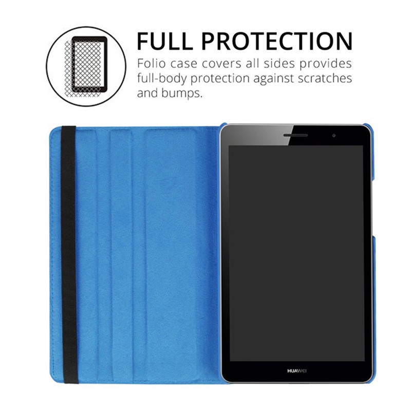 Bao da pu máy tính bảng xoay 360 độ cho Huawei Mediapad T3 10 9.6 Inch Ags-L09 Ags-L03 Ags-W09