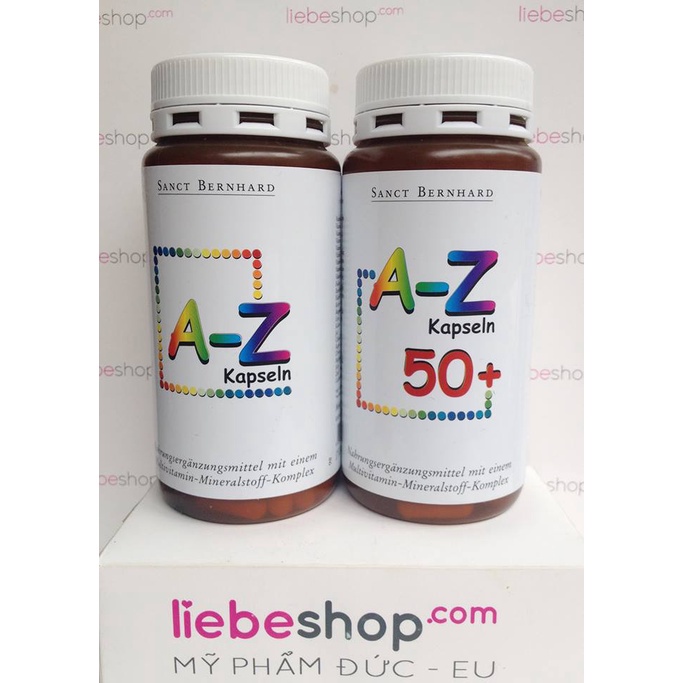 Viên uống Vitamin tổng hợp A Z Kapseln bổ sung 24 Vitamin AZ ĐỨC (Hộp 60 Viên) A FROM Z AZ
