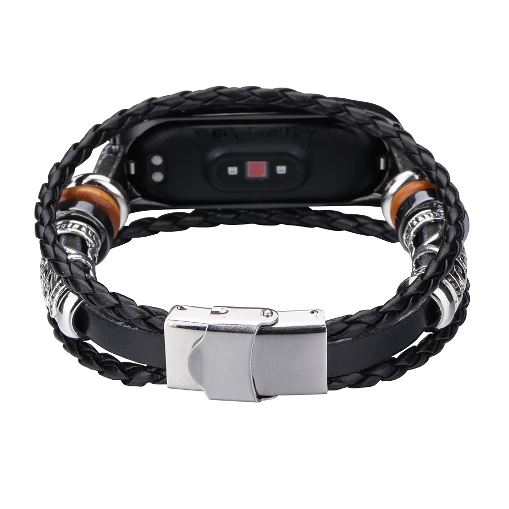 Mi Band 4 Bracelet Retro da Wristband Dây đeo cho Xiaomi Mi Band 4 Accessory Watchband cho MiBand 3
