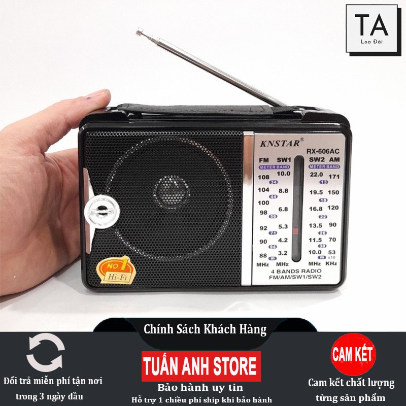 Đài Radio FM/AM KNSTAR 606AC - Chính Hãng, Bảo Hành 6 Tháng