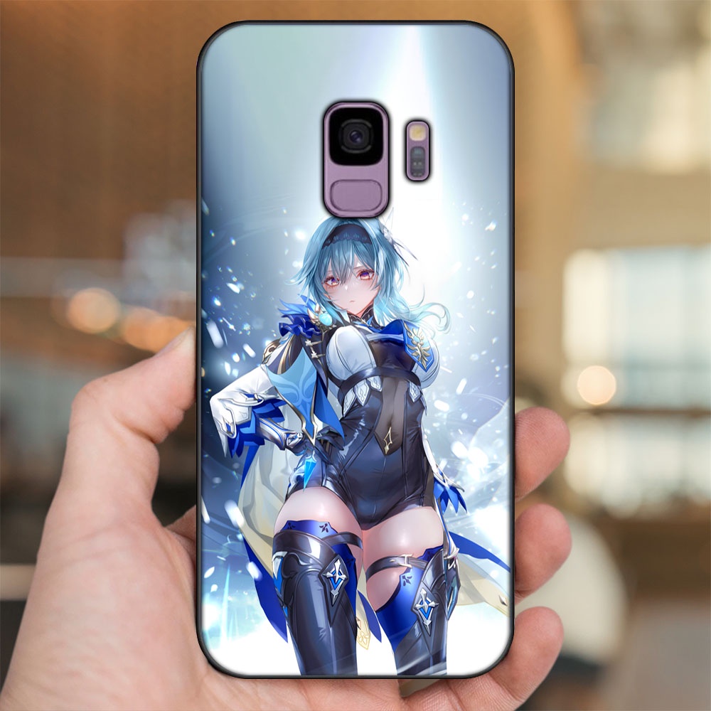 Ốp lưng Samsung S9 viền đen in hình Eula Genshin Impact