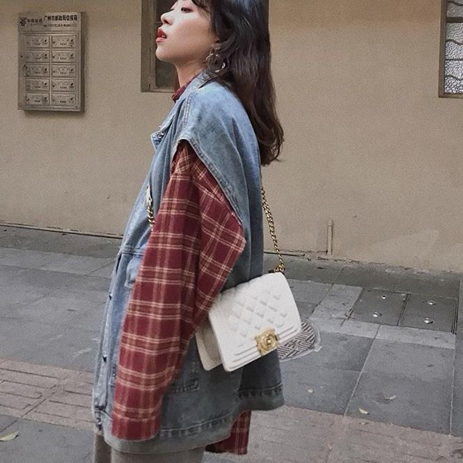 IMAODOU Áo Khoác Denim Không Tay Phong Cách Hàn Quốc 2021 | BigBuy360 - bigbuy360.vn