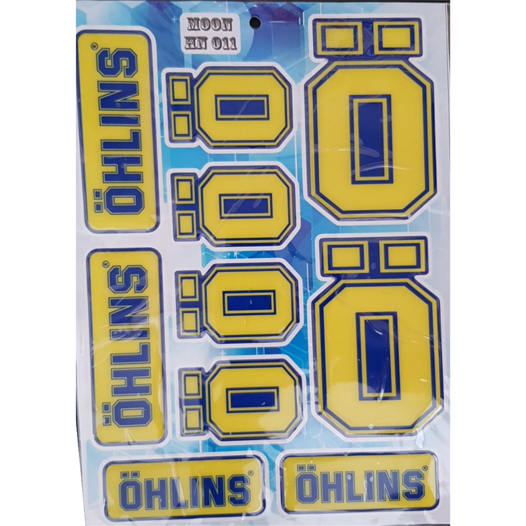 Logo Ohlins đổ nổi