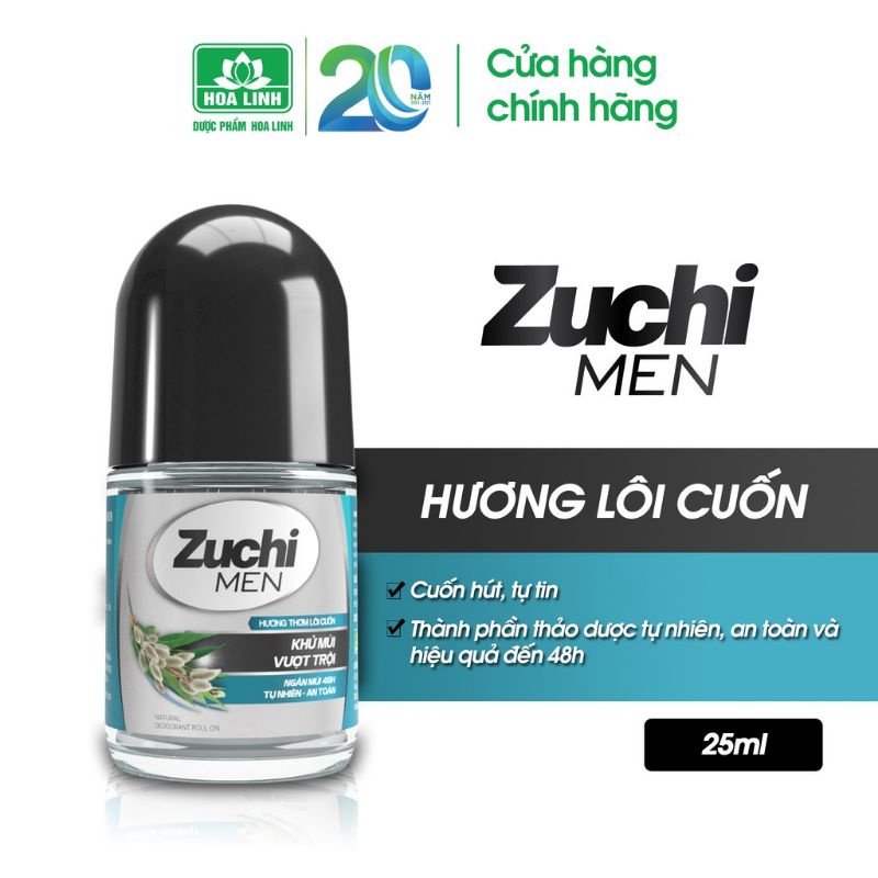 Lăn khử mùi Zuchi (Women) – Hương thơm mát