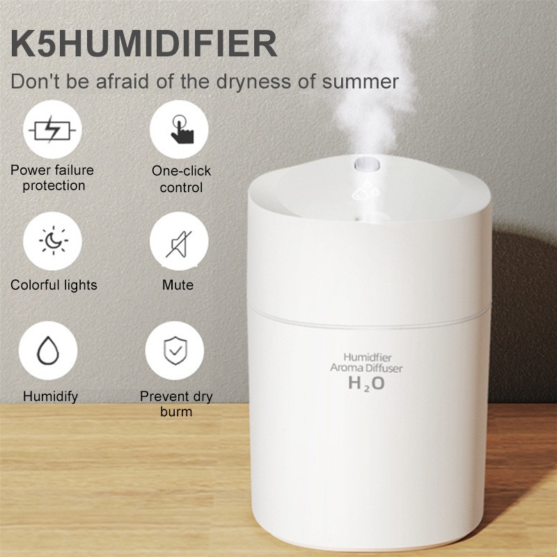 Máy tạo độ ẩm mini cầm tay 150ml có thể sạc lại USB lọc không khí tại nhà