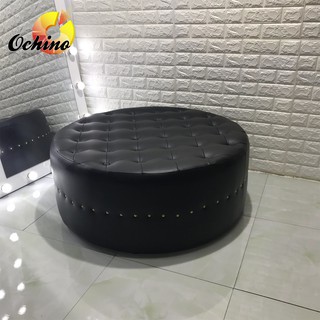Ghế Tròn, Đôn Tròn Sofa (Đường Kính 80cm Đính Khuy cách điệu)