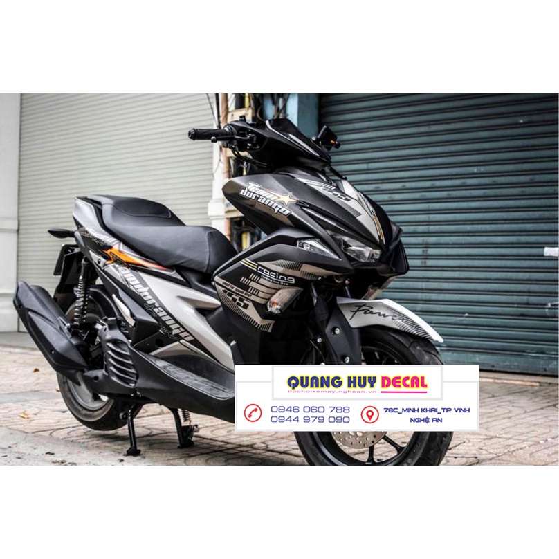 Tem trùm NVX đen xám - Độ dán team trùm decal xe máy NVX đen xám - Team trùm decal xe máy NVX rẻ đẹp và chất