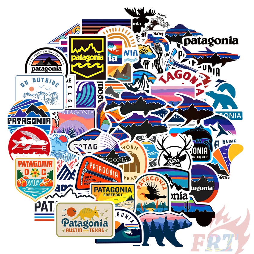 Set 104 Món Đồ Chơi Chất Lượng Cao ❉ Nhãn Dán Patagonia Series A ❉ Sticker Dán Trang Trí Vali Laptop Ván Trượt Diy