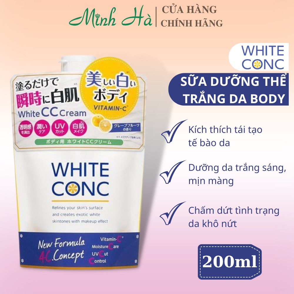 Sữa dưỡng thể White Conc White CC Cream 200ml