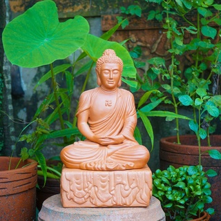 Tượng Phật A Di Đà Đất Nung - TTT61