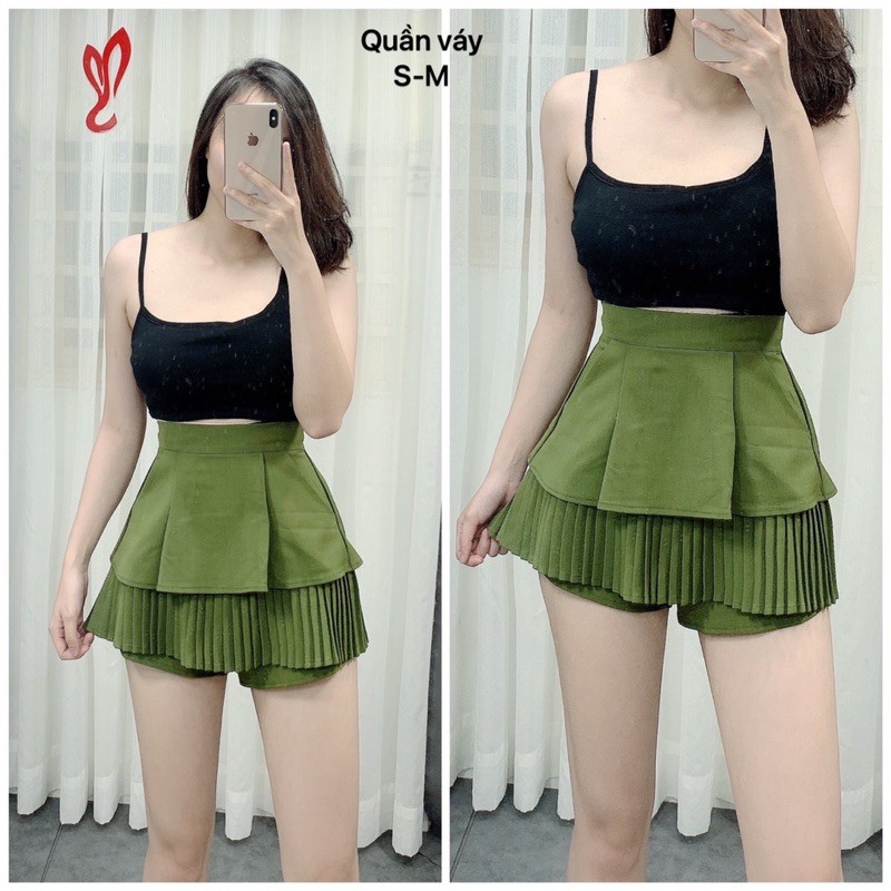 🌹Quần giả váy 2 tầng dập ly siêu hót bảng màu mới | BigBuy360 - bigbuy360.vn