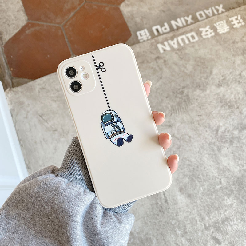 Ốp điện thoại mềm in hình phi hành gia cho iPhone 6 7 8 8plus X XS XR 11 12 XMax | BigBuy360 - bigbuy360.vn
