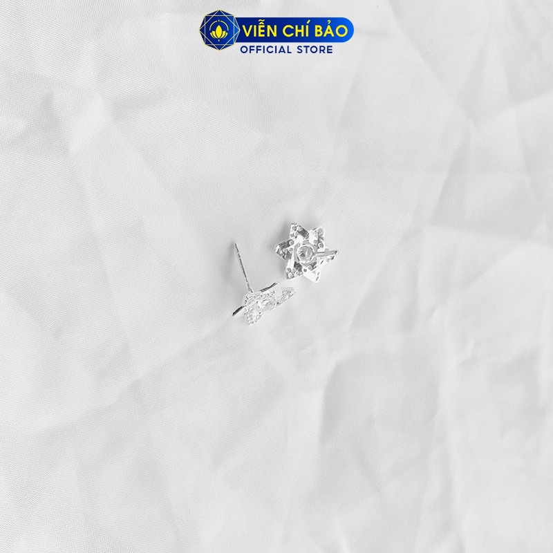 Bông tai bạc nữ Lucky Star chất liệu bạc 925 thời trang phụ kiện trang sức nữ Viễn Chí Bảo B400719H