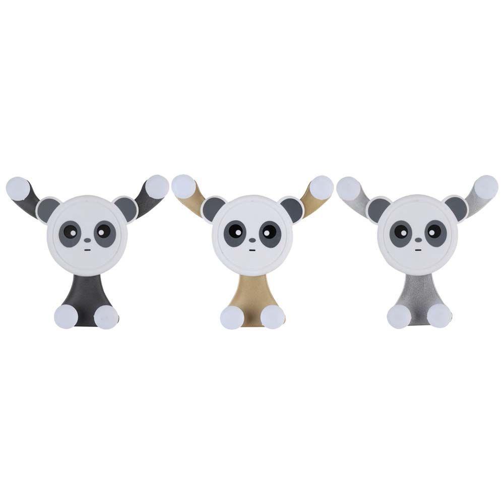 DARNELL Giá Đỡ Điện Thoại Bằng Nhựa ABS Hình Gấu Trúc Dễ Thương Cho Xe Ô Tô