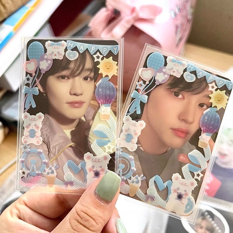 Sleeve bọc thẻ bài MeeT YX in sẵn hình decor  - Size double 6191