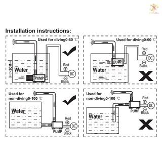 Máy Bơm Nước Mini Dc12V 5w Cho Bể Cá