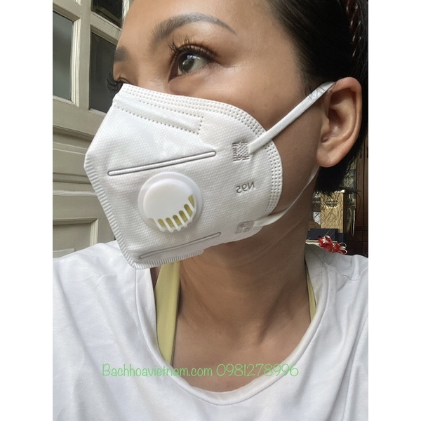 Khẩu trang kháng khuẩn có van 1 hộp 20 cái TH promask | TH promask | KN95 | TH promask hàng chuẩn công ty | dễ thở
