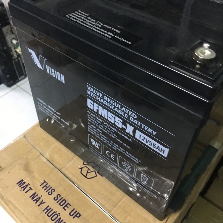 Ắc quy VISION 12V-55Ah 6FM55-X -