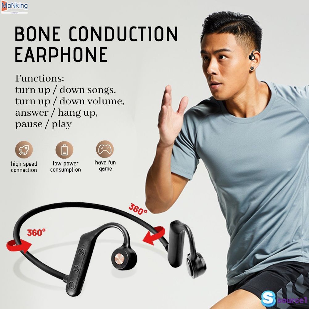 K79 Dẫn Truyền Xương Tai Nghe Nhét Tai Có Mic Bluetooth 5.0 Tai Nghe Tai Nghe Nhét Tai Không Dây Gọn Nhẹ Cho Chạy Thể Thao ^ MK ^