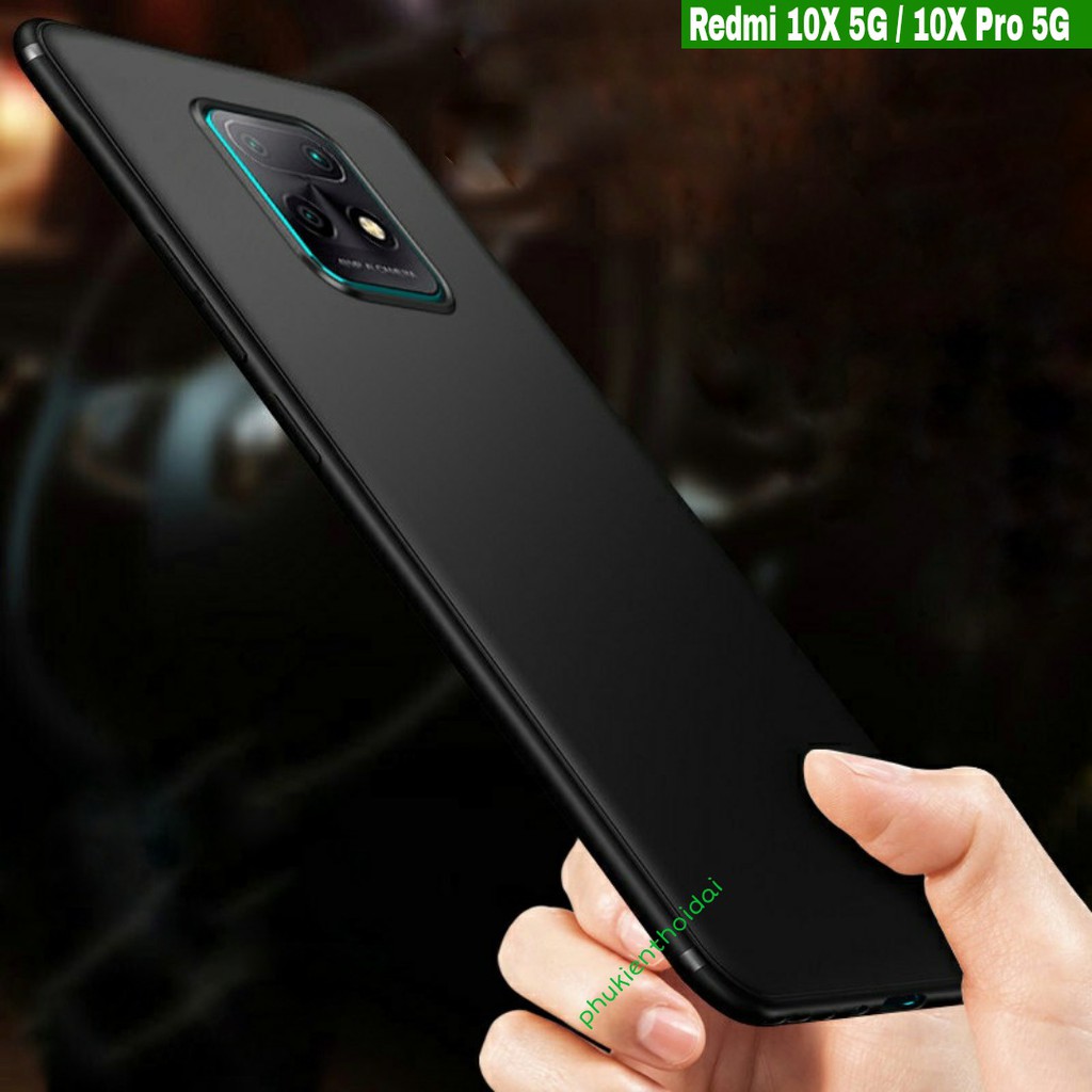 Ốp lưng Redmi 10X 5G / Redmi 10X Pro dùng chung dẻo TPU siêu mỏng cao cấp ôm khít máy