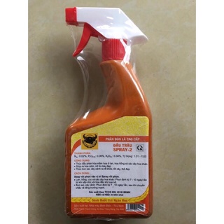 PHÂN ĐẦU TRÂU SPRAY-2 (kích thích ra hoa) 500ml pha sẵn dạng xịt