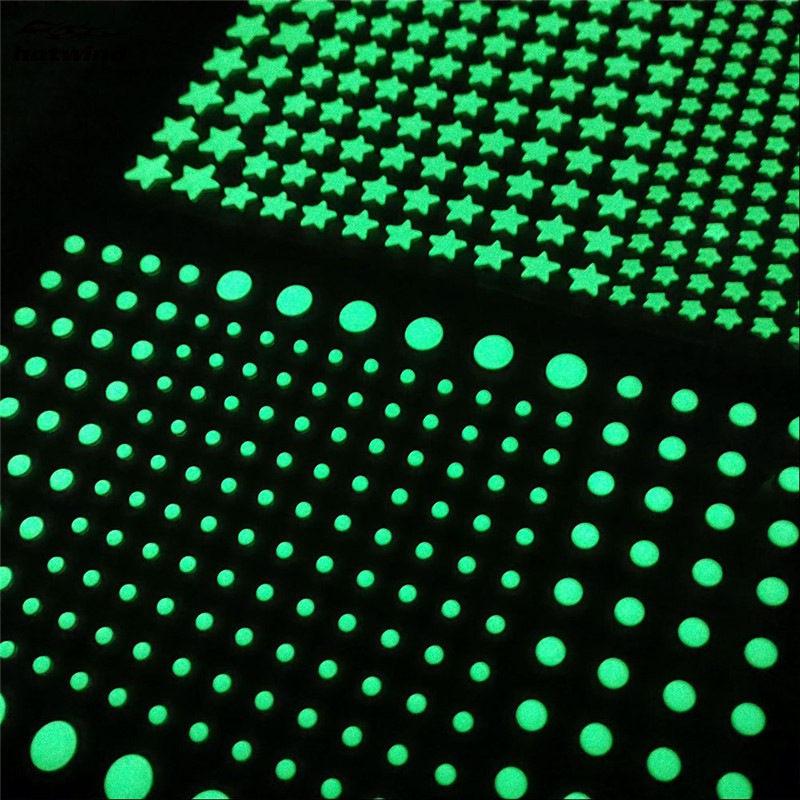 Miếng dán tường hình ngôi sao 3D phản quang độc đáo