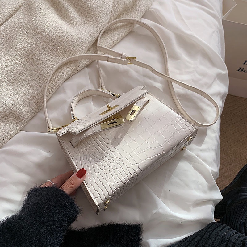 Túi Xách Kelly Hình Vuông Thiết Kế Da Cá Sấu Thời Trang Năm 2022 M041