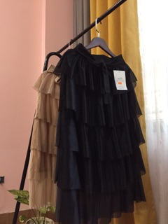 [Hàng QC L1] Chân Váy Tầng Maxi (VIDEO, ẢNH THẬT SHOP CHỤP)