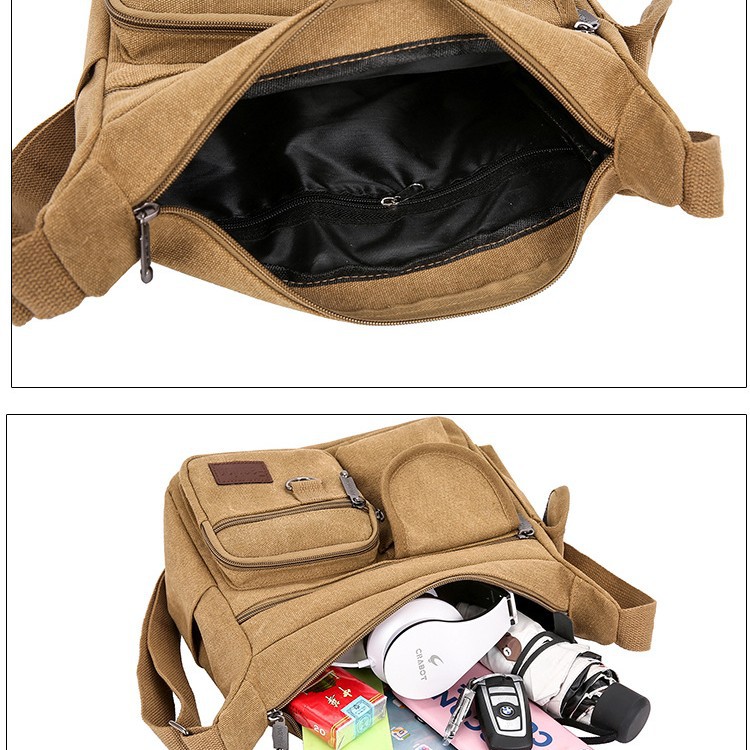 [TRỢ GIÁ] Túi Đeo Chéo Nam Thời Trang Hàn Quốc Vải Canvas N6019 – Video Thật | BigBuy360 - bigbuy360.vn