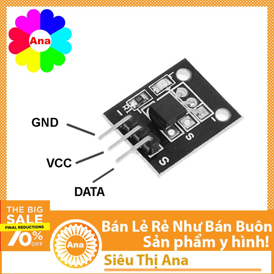 Module Cảm Biến Nhiệt Độ DS18B20 | BigBuy360 - bigbuy360.vn