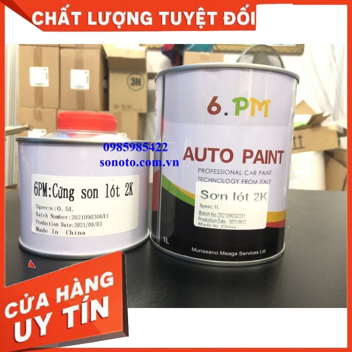 Sơn lót 1K 2K và chống gỉ Epoxy - xám lót - prime 2 thành phần hãng KODO Autopaint/ ACB cho ô tô xe máy (Sơn oto xe máy)