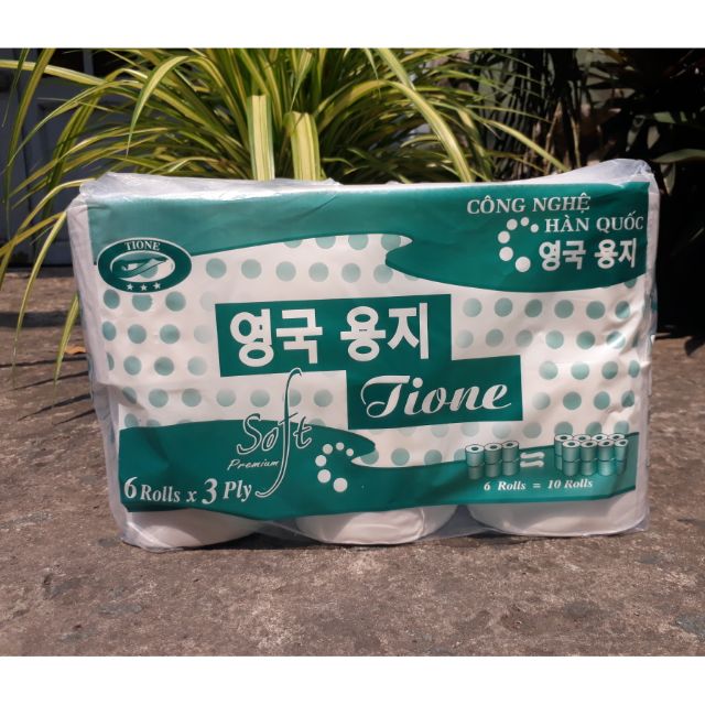 Giấy cuộn không lõi cao cấp Tione 920g