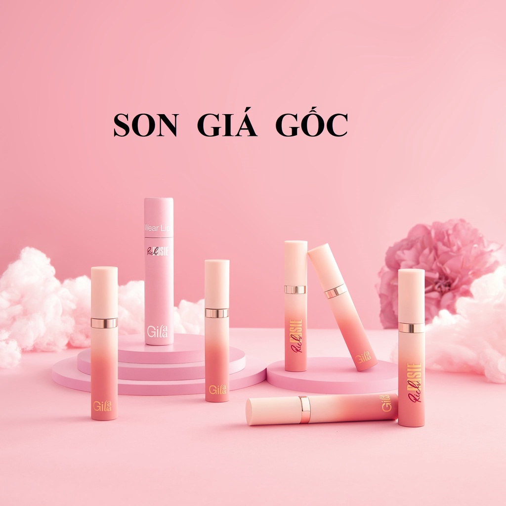 Son Gilaa (màu mới) ver2 Long wear lip cream (Rich rosie collection)