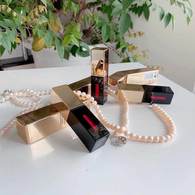 Son kem YSL Glossy Stain Màu 201 - Hàng chính hãng