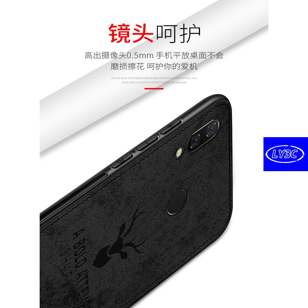 Ốp điện thoại kết cấu vải cho Xiaomi Redmi 7