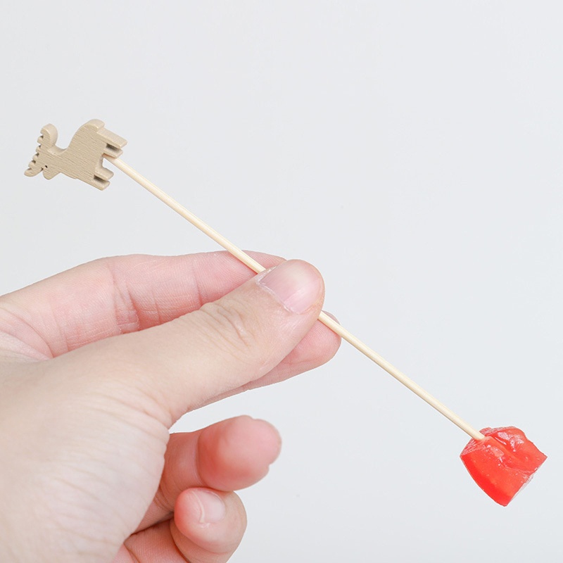 Set 100 Nĩa Tre Ăn Món Tráng Miệng / Hoa Quả Đa Năng Hình Nai Sừng Tấm