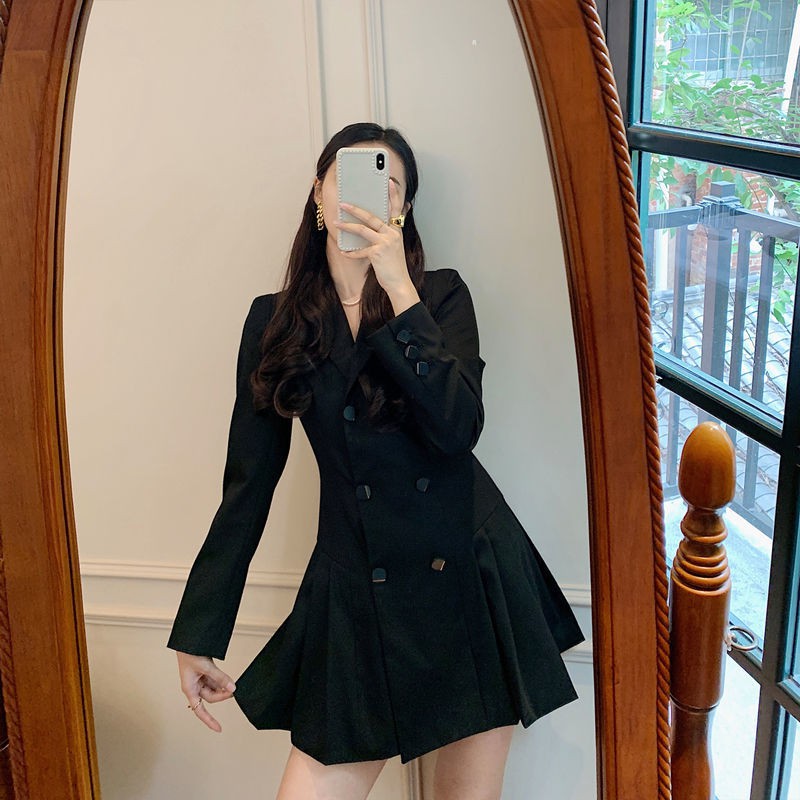 Váy giả vest đuôi xếp li chị đẹp Seo Ye Ji phim Điên Thì Có Sao