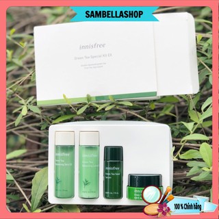 [ Mẫu mới 2019] Bộ dưỡng trà xanh 4 món Innisfree Green Tea