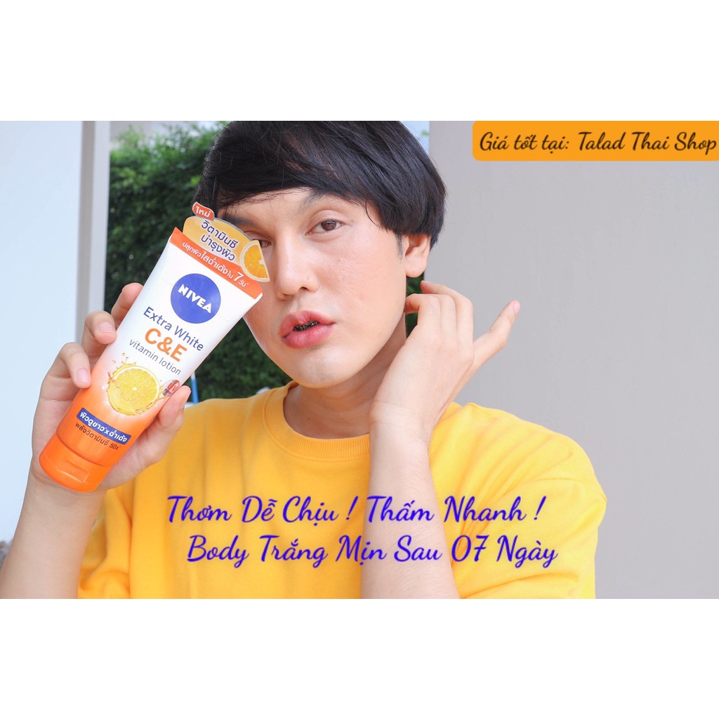 Kem Dưỡng Trắng Da Body Chống Nắng Dưỡng Ẩm Toàn Thân NIVEA  EXTRA WHITE C&E VITAMIN LOTION THÁI LAN