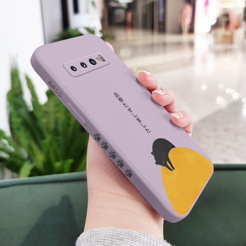 Ốp Điện Thoại Mềm Họa Tiết Mèo Sáng Tạo Cho Samsung Galaxy S10 S10E Plus S9 Plus