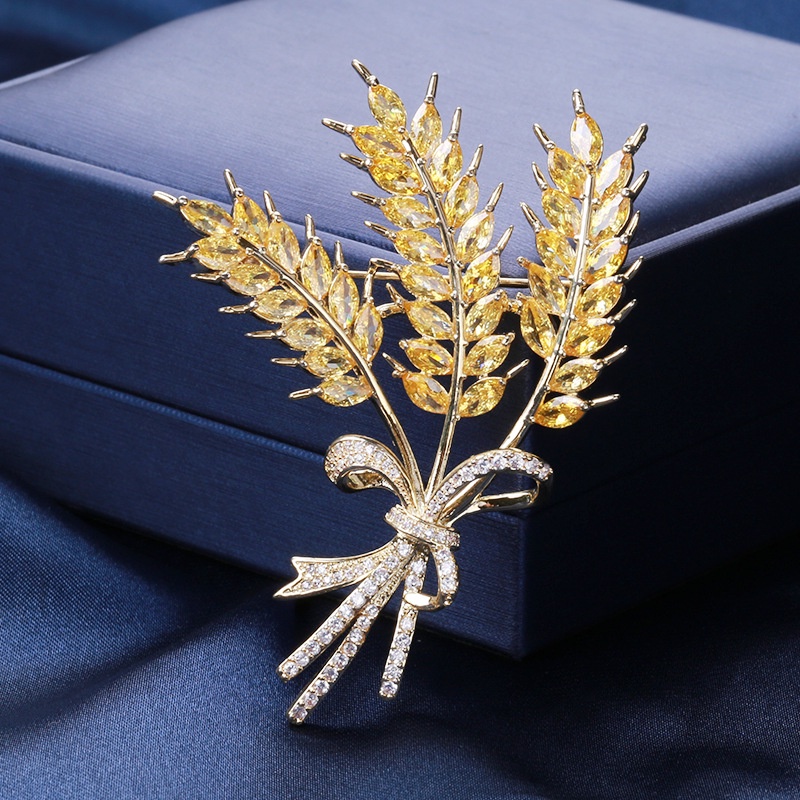 Ghim Cài Cổ Áo Hình Khối Lập Phương Đính Đá Zircon Lấp Lánh Sang Trọng Cho Nữ