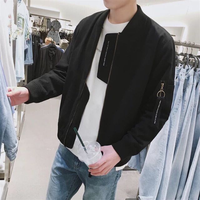 Áo khoác Bomber kaki