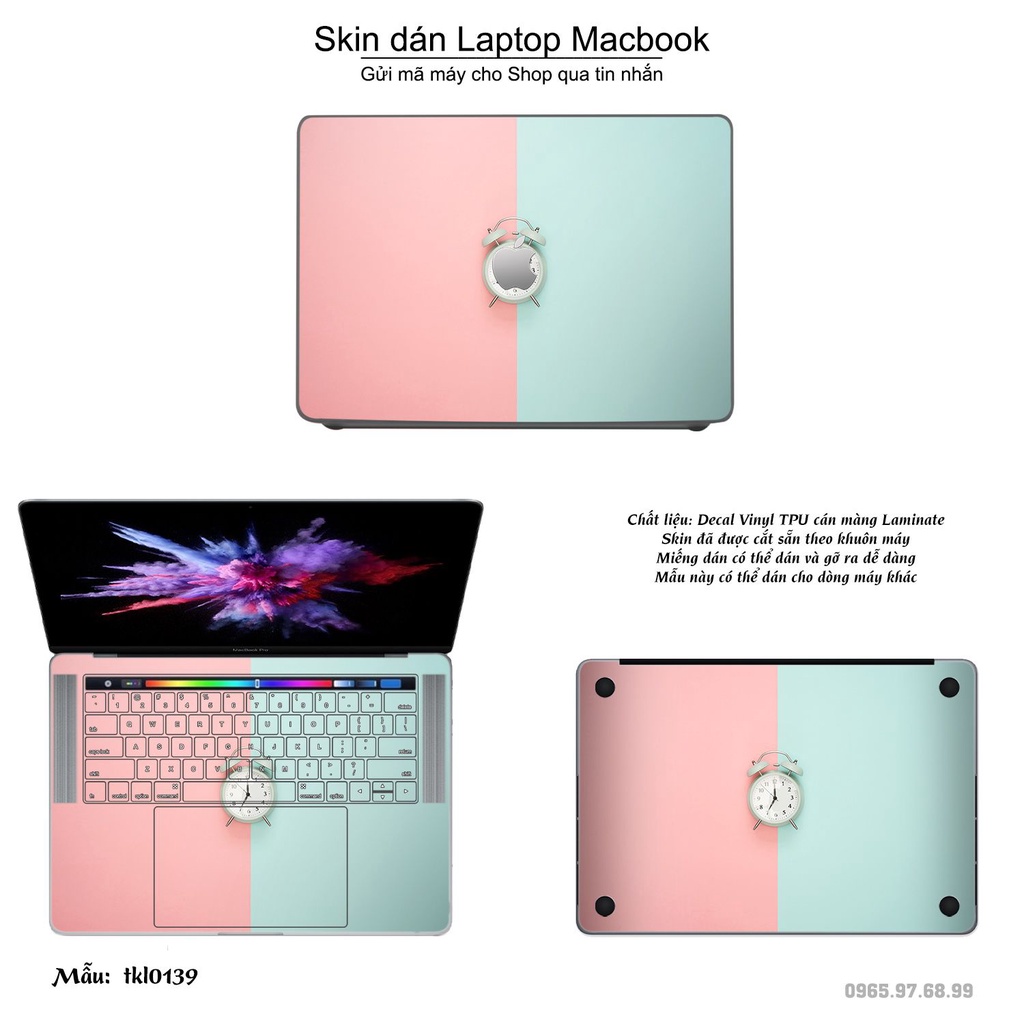 Skin dán Macbook mẫu thiết kế (đã cắt sẵn, inbox mã máy cho shop)