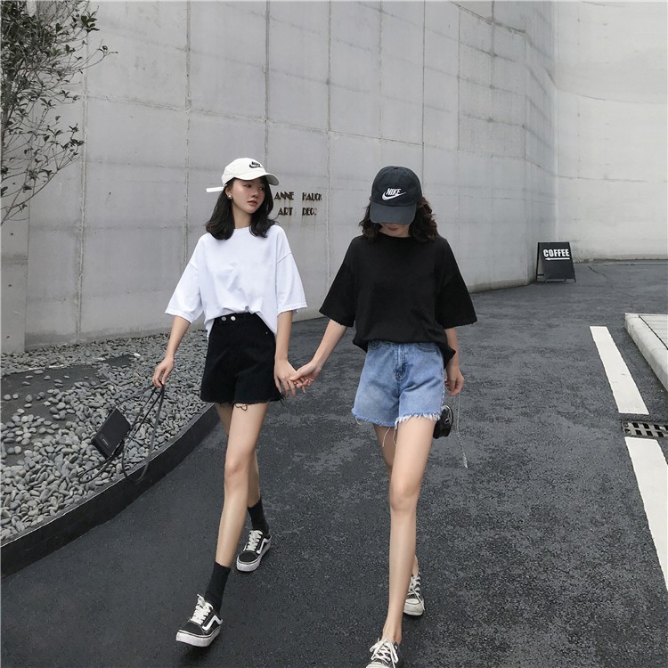 áo thun tay lỡ nam &amp; nữ FOME RỘNG có chọn size, chất thun xịn DT0N14