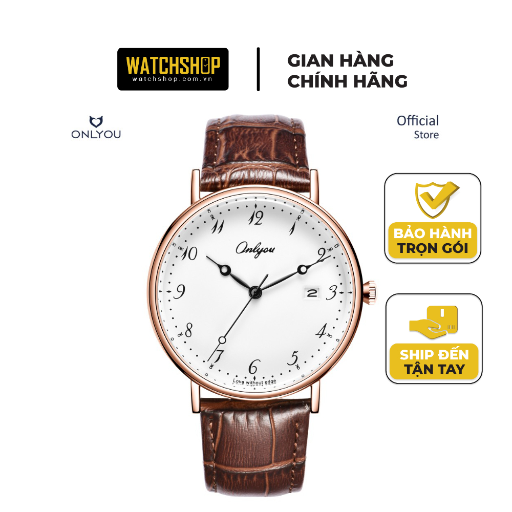 Đồng hồ Nam ONLYOU 81120GB Máy Pin Kính Khoáng