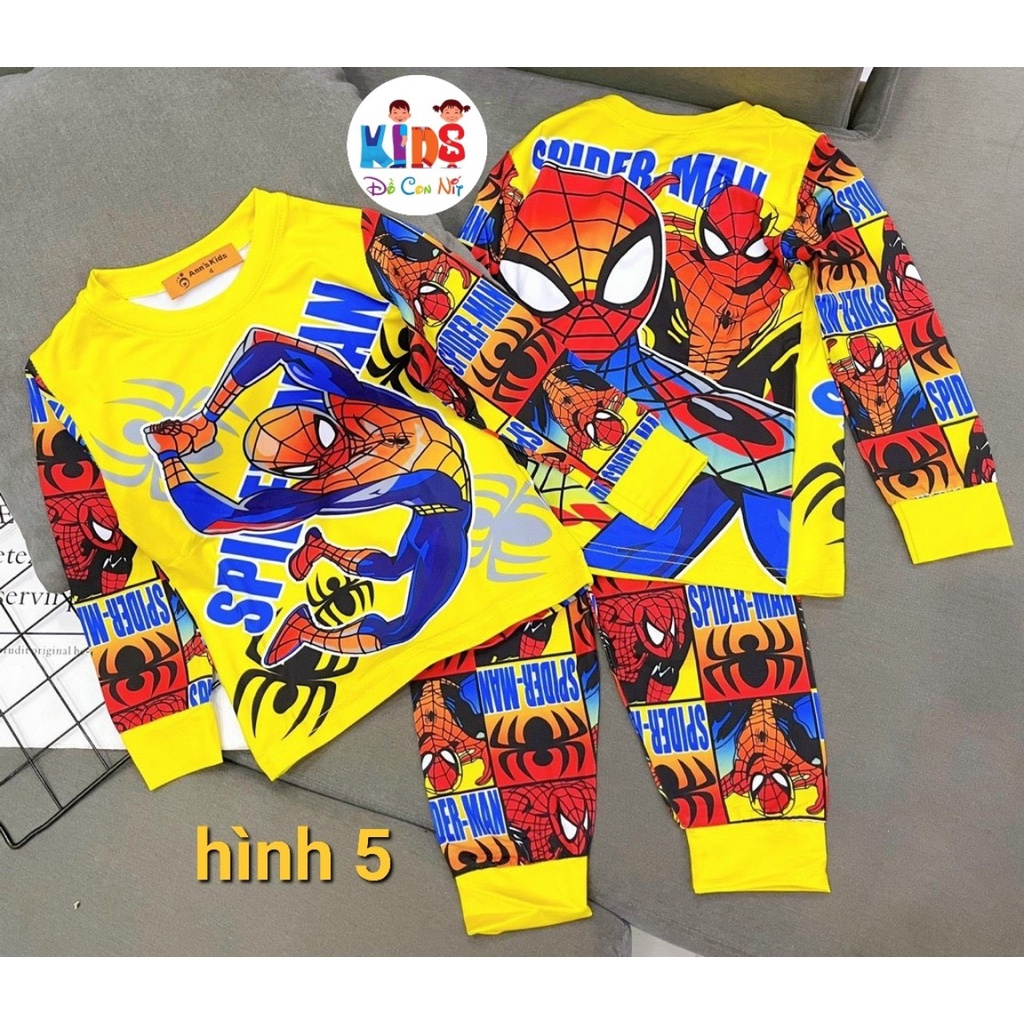 THUN LẠNH SIÊU NHÂN TAY DÀI BÉ TRAI - ĐỒ BỘ TRẺ EM